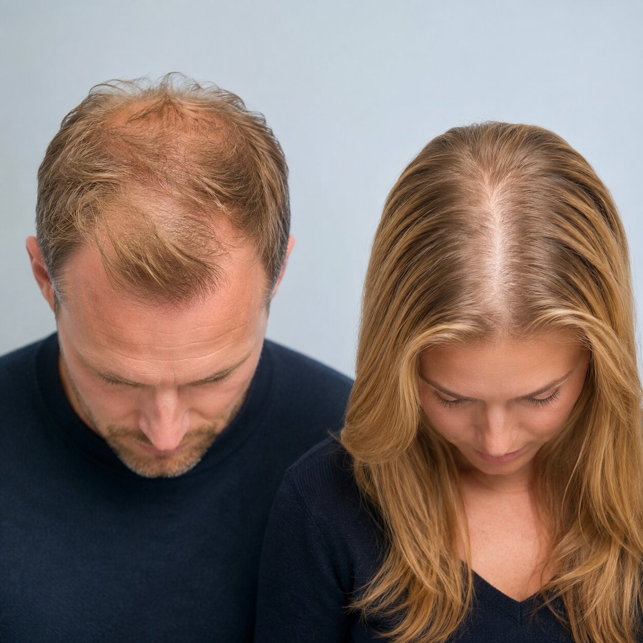 Geleidelijke patroonverdunning door alopecia androgenetica